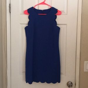Blue Scallop Dress